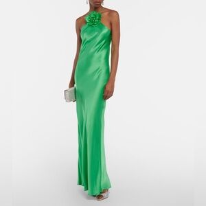 ROADARTE - flower detail halter gown